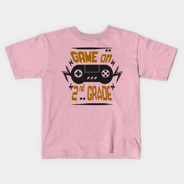 Game on 2nd grade Kids T-Shirt by Top Art